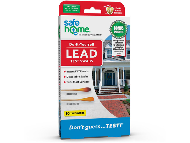 Lead in Solids Combo Test Kit 10 DIY Swabs + Optional Testing at our EPA Certified Lab Made in the USA for Homeowners & Contractors (2 Pack)