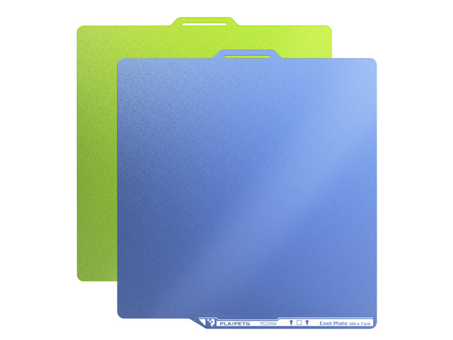 2PC Cold Build Plate for Bambu Lab X2D/P2S/A1/X1C/P1S, Blue+Green 257x257mm, Double-Sided Room-Temperature Printing UltraTack Coating High Adhesion...