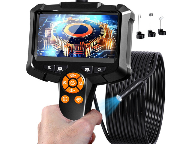 Endoscope Camera with Light, 1080P HD Borescope IP67 Waterproof Snake Camera Ideal for Inspecting Walls, Vents, Automotive Engines, Pipes A Great...