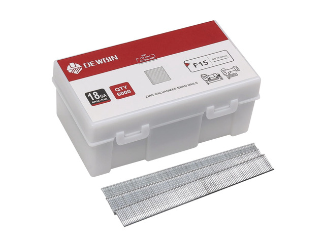 18 Gauge Brad Nails, 6000 Counts 5/8-inch 18 GA Brad Nails, Galvanized Nails for Nail Gun, Finishing Nail Gun Nails for Pneumatic, Electric Brad...