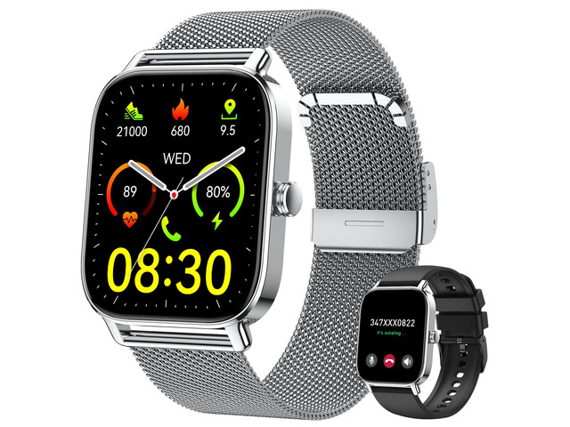 Smart Watch for Men Women Fitness Tracker: Make Answer Call Digital Mens Watches Waterproof Running Pedometer Smartwatch for Android Phone iPhone...