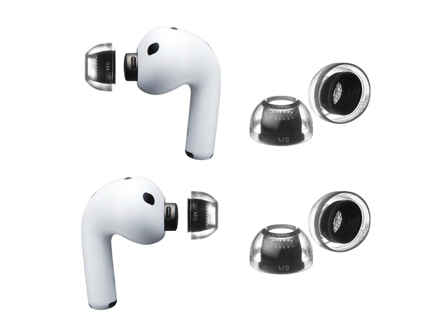 Crystal AirPods Pro 3 Ear Tips, Secure-Fit Silicone Replacement Tips Grippy Surface for Active Lifestyle, Hypoallergenic Silicone, Compatible with...