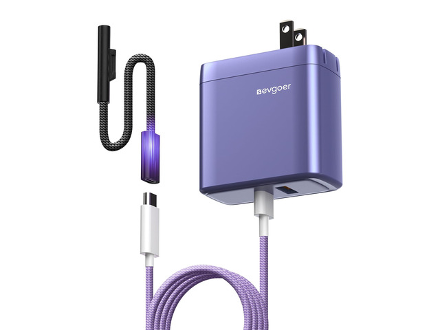 Microsoft Surface Charger, 65W Surface Pro Charger for 12/11/10/9/8/7/6/5/4/3/X, Compatible with Both Microsoft Book/Laptop/Tablet and All USB-C...
