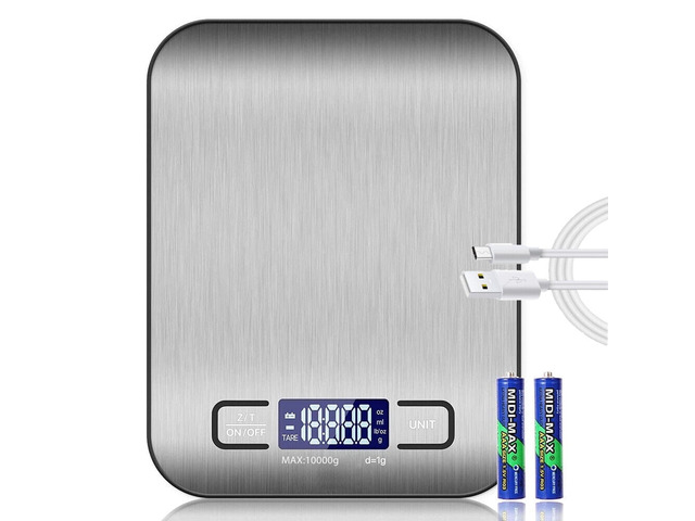 Food Scale, 22lb/10Kg High Precision Digital Scale, Digital Kitchen Scale with LCD Display, Weight Grams and Ounces for Baking Cooking and Meal...