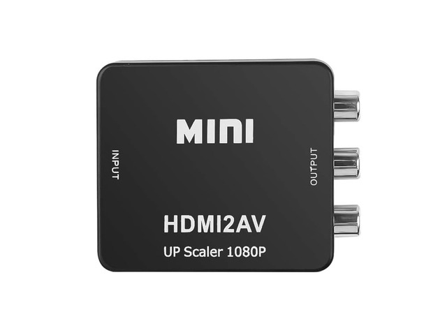 HDMI to RCA, HDMI to AV Converter, 1080p 3RCA CVBs Composite Video Audio Adapter Support PAL/NTSC for TV Stick, Laptop, HDTV, PS3 STB, DVD Player