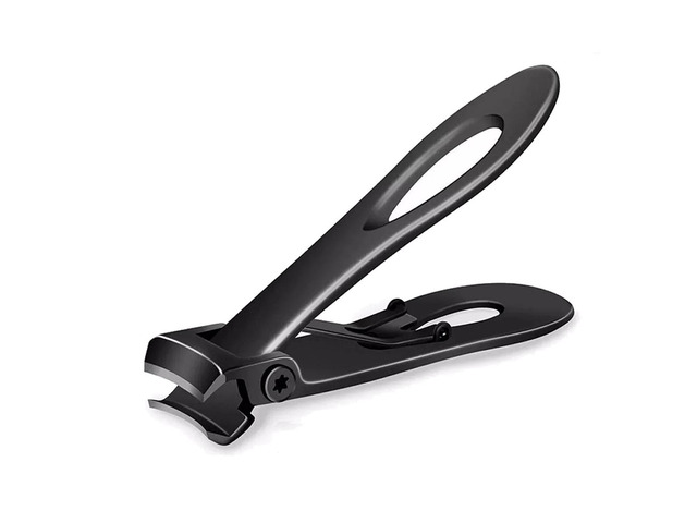 Stainless Heavy Professional Extra Large Toe Nail Clippers Wide Jaw Nail Clipper, Professional Toenails Fingernails Clippers for Thick Nails -Black