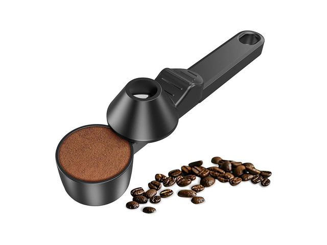 Coffee Scoop & Funnel for Reusable K Cup Refillable Coffee Pods, Coffee Measuring Spoon 2 Tablespoon Capacity, Scoop with Funnel for Ground Coffee,...
