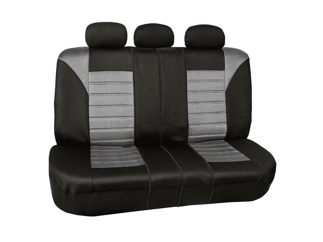 Premium 3D Air Mesh Seat Covers with Removable Headrests - for SUV, Sedan, Van - Rear Gray
