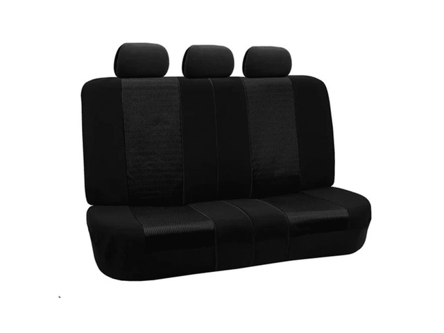 3D Air Mesh Seat Covers - Premium Comfort with Breathable Mesh, Universal Fit for Cars, Trucks, and SUVs - Rear Black