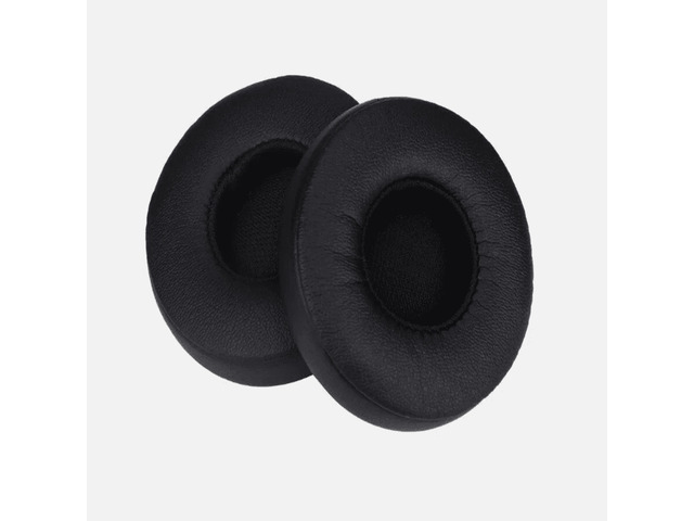2-Pack Replacement Ear Pads for Beats Solo 2 / Solo 3, Memory Foam Cushions Compatible with Beats by Dr. Dre Solo2 & Solo3 Wired Wireless Headphones