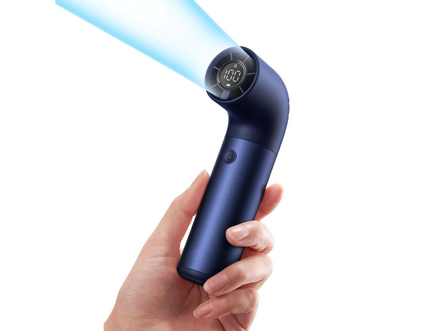 Portable Aluminum Case Handheld Fan, Powerful Turbo Air Tube Fan, 6 Speeds 19000 RPM High Speed Aero Pro, 15H Max Cooling Time, Mini Pocket Design,...