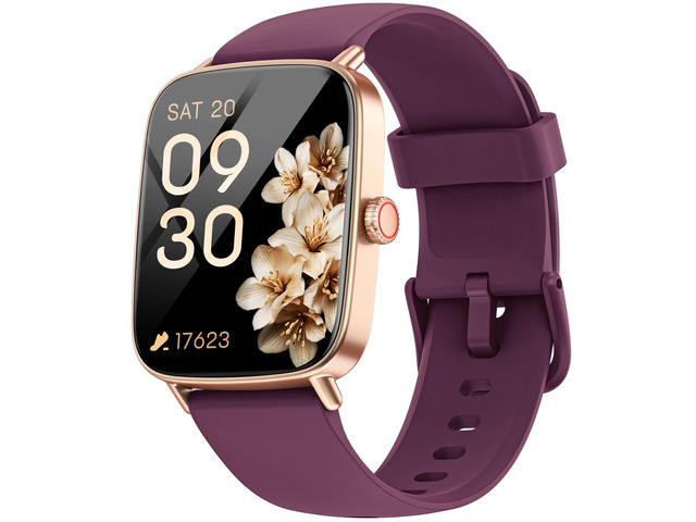 Smart Watch for Women, 1.85' HD Smartwatch (Answer/Make Calls), 2 Bands Compatible iPhone/Samsung/Android, 100+ Sport Modes Fitness Tracker with...