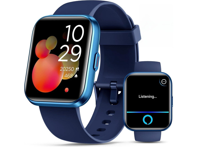 Smartwatch for Women/Men, Compatible with Android & iPhone, 1.8'' Fitness Tracker Watch with Alexa, Call & Notification Alerts, Heart Rate & Sleep...