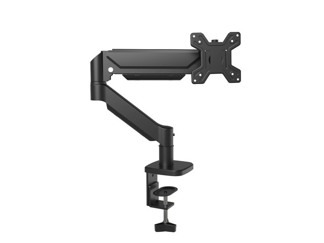 Single Monitor Mount, Gas Spring Arm for 13-32 inch Screens Adjustable Monitor Stand, Vesa Mount Stand with Clamp Base, Fits 4.4 to 19.84lbs LCD...
