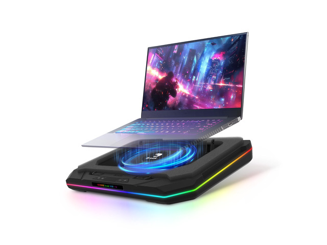 Saviortop Gaming Laptop Cooling Pad High-Speed 3500 RPM Laptop Cooler with Turbo Fan, RGB Cooling Stand for 10-19 Inch Laptops, Touch Control,...
