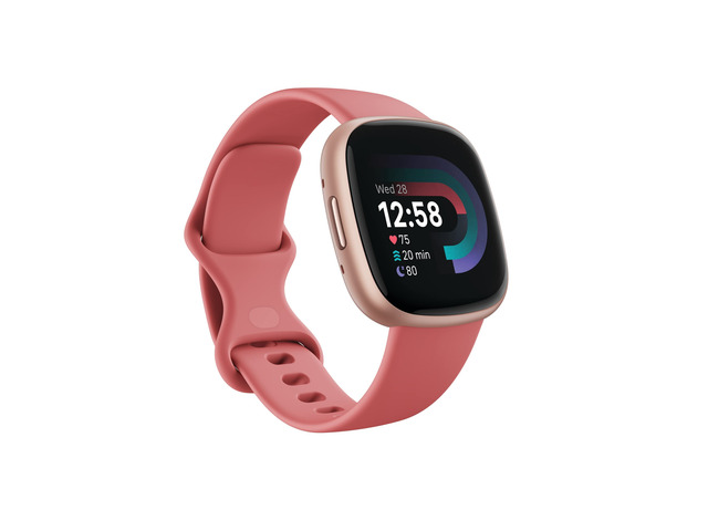 Google Versa 4 Fitness Smartwatch - Pink Sand/Copper Rose Daily Readiness, 3-month Google Health Premium Membership included, GPS, 40+ exercise...