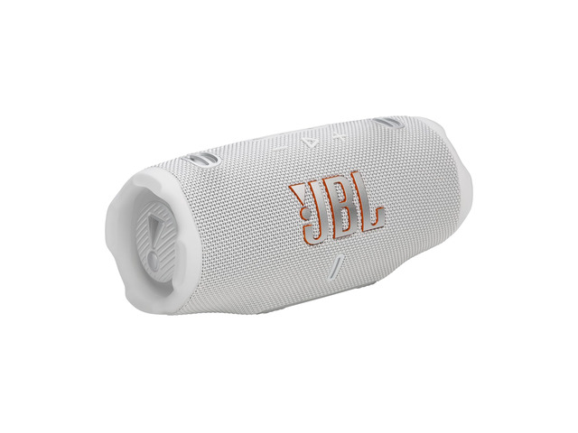 Charge 6 Portable Bluetooth Speaker, Waterproof, Drop-Proof - White Long Battery Life Up To 28 Hours, Quick Charging, Built-In Powerbank,...