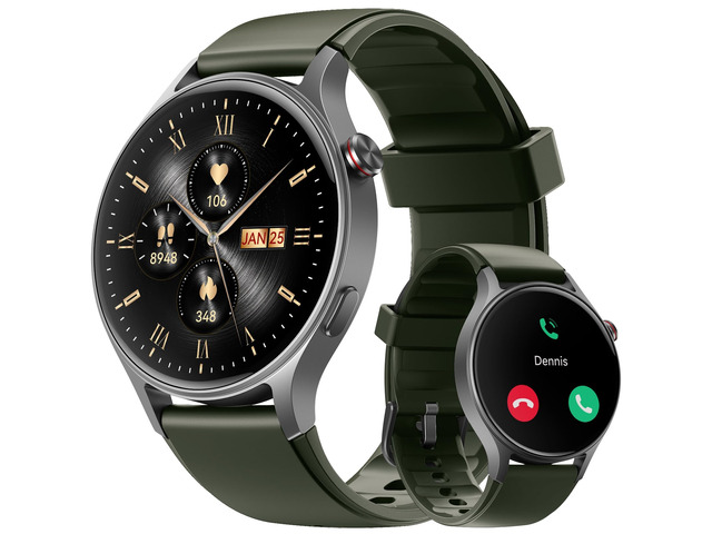Smart Watch for Men Women, Answer/Make Call, AMOLED Ultra-Clear Screen Activity Trackers with Heart Rate/Sleep/Step Monitor, Smartwatch for...