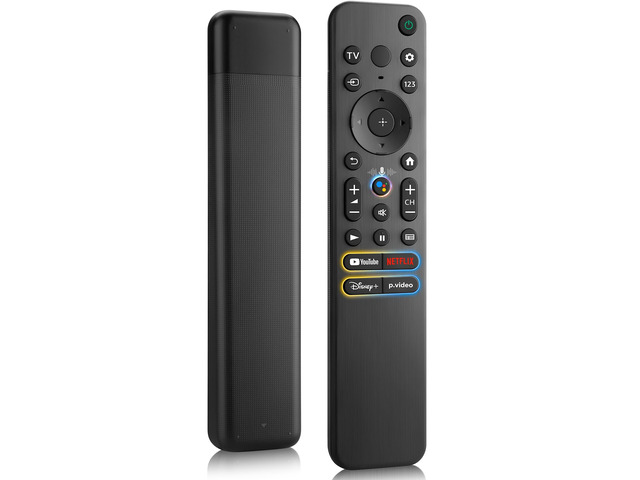 Remote-for-Sony-TV, Voice Replacement Control for Sony Bravia Smart TVs, Voice Control, 4 Popular Shortcut Keys, Premium ABS Material