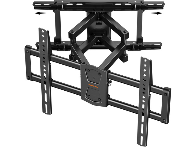 42-86 '' Full Motion TV Wall Mount 24 Inch Studs, Heavy Duty TV Mount 24 inch Studs, Swivel Tilt Extension Level, up to 110 lbs & 600x400mm VESA