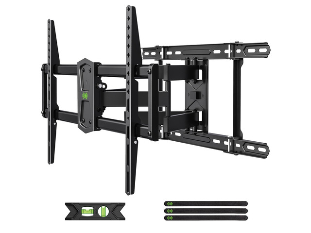 Full Motion TV Wall Mount 42'-84' TVS, Fits 16' 18' or 24' Studs, Heavy Duty TV Mounts Bracket with Dual Articulating Arms Tilt Swivel Extension...