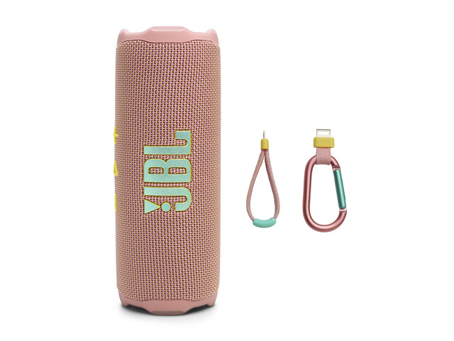 Flip 7 Portable Bluetooth Speaker, Waterproof and Drop-Proof - Pink Up To 16 Hours Playtime, IP68 Dustproof Build, Clip-On Loop, USB C Lossless...