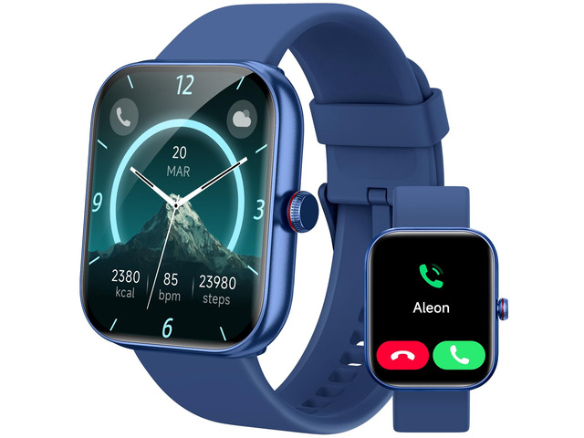 Smart Watch for Women Men iPhone & Android, 1.85' Fitness & Sleep Tracker with Calls/Text, Smartwatch IP68 Waterproof, 110+ Sport Modes, Heart...