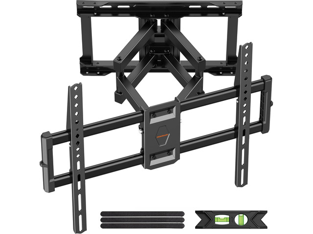 75 85 90 inch Full Motion TV Wall Mount for 40-90'' TV Mount, Heavy Duty Adjustable articulating Bracket Tilt Swivel Extension Level, VESA...