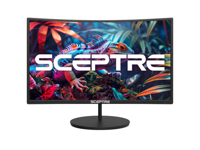 New! Curved 24-inch Gaming Monitor 100Hz 1080p R1500 98% sRGB HDMI x2 VGA Build-in Speakers, VESA Wall Mount Machine Black 2026 (C248W-1920RN Series)