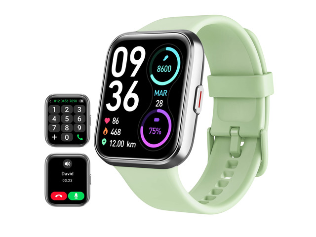 Smart Watch for Men Women(Call Receive/Dial), Alexa Built-in, 1.8' Touch Screen Fitness Tracker with Heart Rate Sleep Tracking, 100 Sports Modes,...