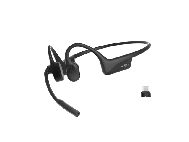 OpenComm2 UC Open-Ear Headset, USB-C Dongle, Noise-Canceling Mic Zoom CertifiedBone Conduction HeadphonesMute Button for Work Calls and...