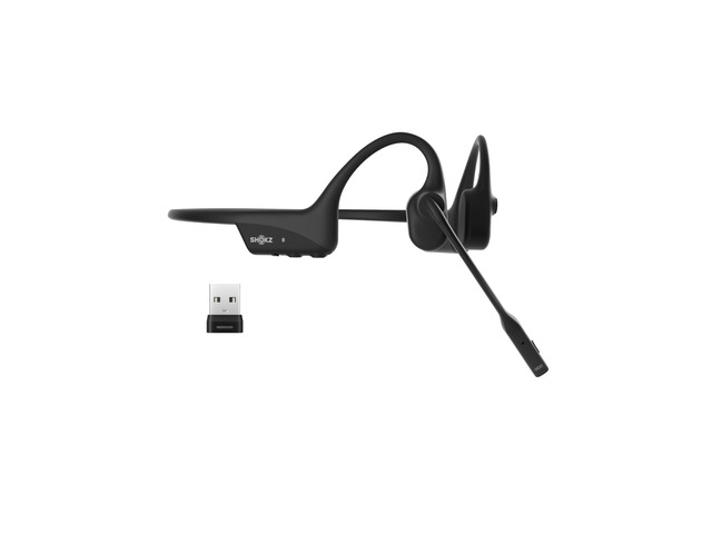 OpenComm2 UC Open-Ear Headset, USB-A Dongle, Noise-Canceling Mic Zoom CertifiedBone Conduction HeadphonesMute Button for Work Calls and...