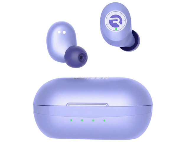 Everyday Bluetooth Wireless Earbuds with Microphone - Active Noise Cancelling, Sweat & Water-Resistant Earphones, Ear Buds Wireless Bluetooth (Purple)