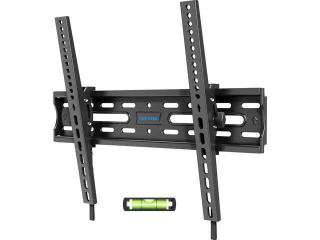 Tilting TV Wall Mount Bracket for 32 42 43 50 55 60 Inch TVs Fit 26-60' TV, Hold 99lbs, Tilt -9°, Low Profile TV Mount with Quick Release Lock,...