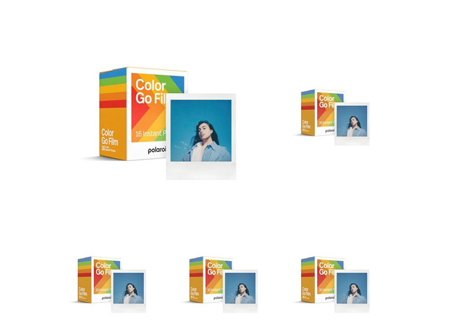 Go Color Film - Double Pack (16 Photos) (6017) - Only Compatible with Go Camera (Pack of 5)