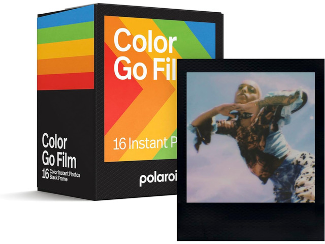 Go Color Film - Black Frame (16 Photos) (6211) - Only Compatible with Go Camera (Pack of 5)