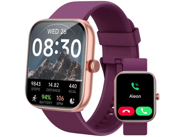 Smart Watch for Women Men, Smartwatch for iPhone & Android Bluetooth (Answer/Call) Built-in Alexa, 1.91' HD Fitness Tracker with 105+ Sport Modes,...