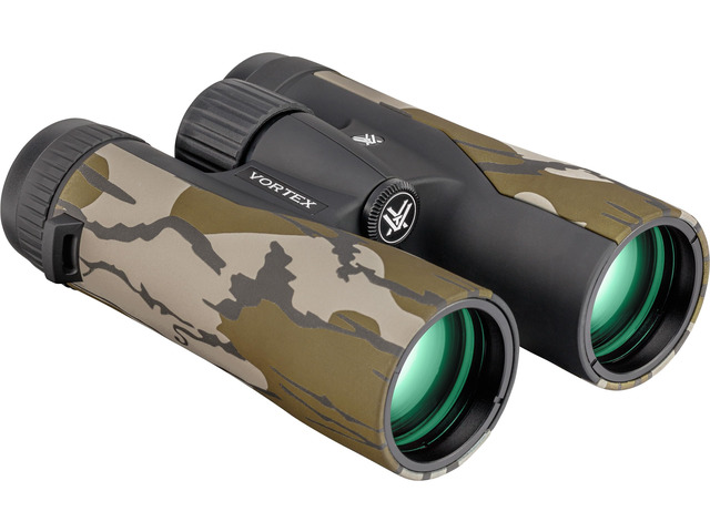 Crossfire HD 10x42 Binoculars (Mossy Oak Bottomland) HD Optics, Tripod Adaptable, Waterproof, Fogproof, Shockproof, Included GlassPak Harness -...
