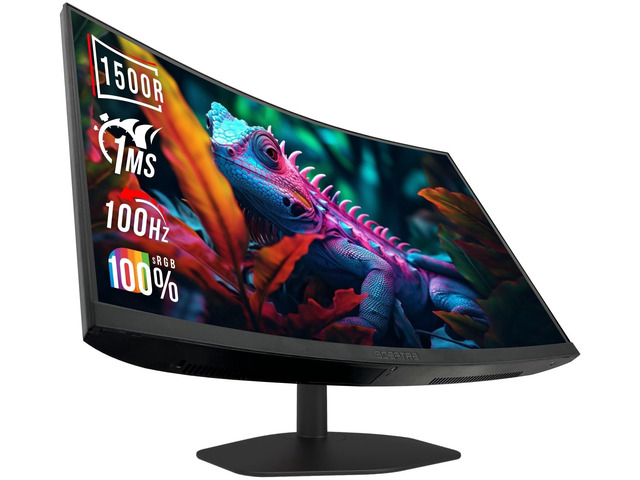 Curved 24-inch Gaming Monitor 1ms 100Hz 1500R DisplayPort HDMI X2 Eye Care 100% sRGB Build-in Speakers, Machine Black 2025 (C248W-FW100T Series)