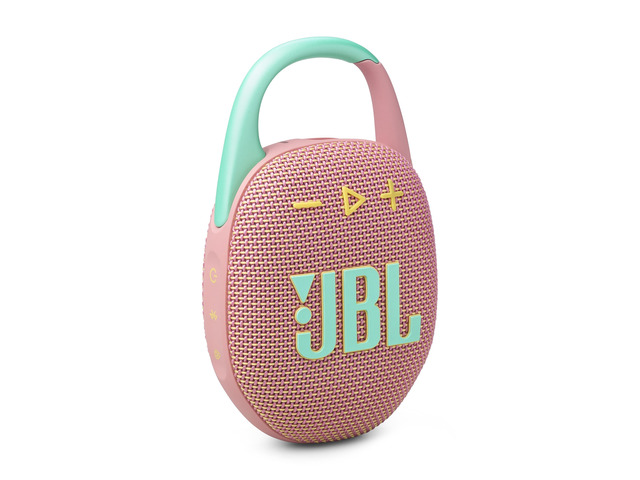 Clip 5 - Ultra-Portable Waterproof Speaker - Pink Ultra-portable Pro Sound, Redesigned carabiner, Up to 12 hours of playtime plus 3 hours with...