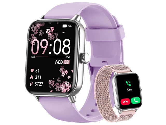 Smart Watch for Android Phones & iPhones, Fitness Watches for Women Men 120+ Sport Modes Fitness Tracker with Heart Rate/Sleep Monitor, 3ATM...