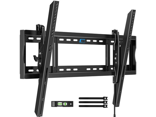 Heavy Duty Tilt TV Wall Mount for 48-120 Inch Flat Screen Max VESA 800x600mm, Holds up to 200 lbs, Fits 8-28' Wood Studs, Universal Low Profile TV...
