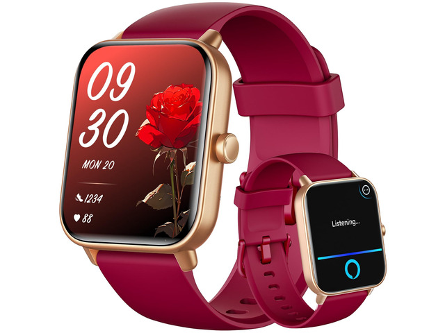 Smart Watch for Women Android & iPhone, Alexa Built-in, 1.8' Smartwatch with Heart Rate/SpO2/Sleep Monitor, IP68 Waterproof Activity Fitness...