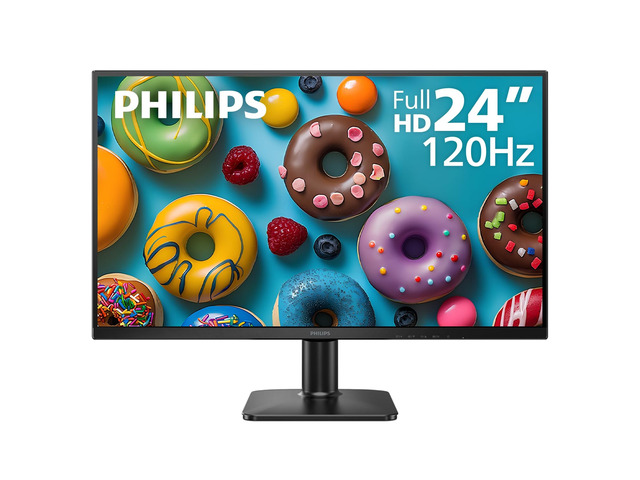 24 Inch Computer Monitor FHD 120Hz IPS, 24E2N2100 1920×1080 LED Monitor, HDMI 1.4, VGA, VESA, Adaptive Sync, Flicker-Free, Low Blue Light, 4yr...