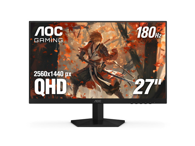 27 Inch Gaming Monitor 2K QHD 180Hz VA 1ms HDR, Q27G4XN 2560×1440 Computer Monitor, Adaptive Sync, DP 1.4, HDMI 2.0, Height Adjustable, Earphone...