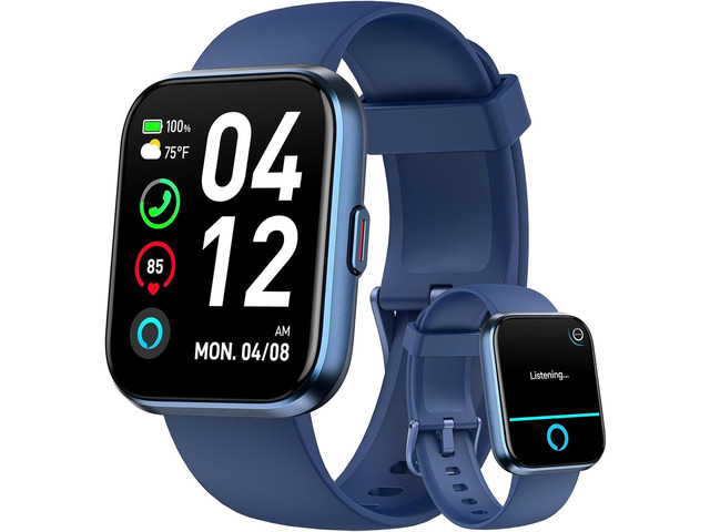 Smart Watch for Men, 1.85' HD Smart Watches Compatible iPhone/Samsung/Android (Answer/Make), Fitness Tracker Watch with Heart Rate/Sleep/SpO2...