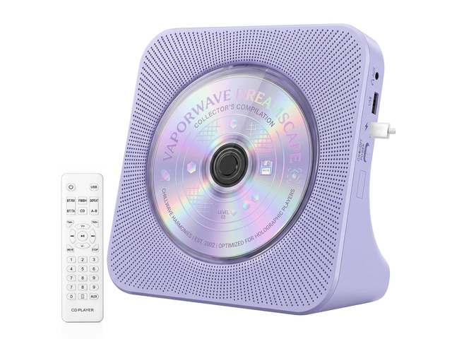CD Player Portable Bluetooth Desktop CD Players for Home Portable CD Player with Bluetooth with Timer Built-in HiFi Speakers with LCD Screen...