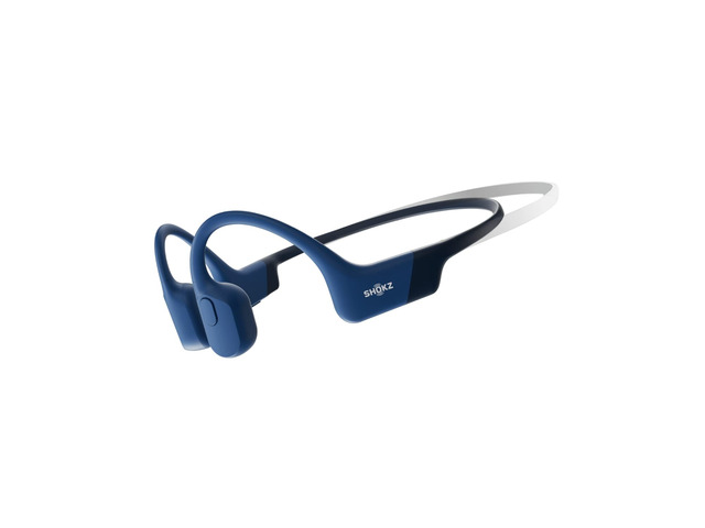 OpenRun Mini Bone Conduction Open-Ear Bluetooth Headphones, Blue Bundle with Sweat HeadbandOpen ear comfort; Lightweight & Secure fit; IP67 water...