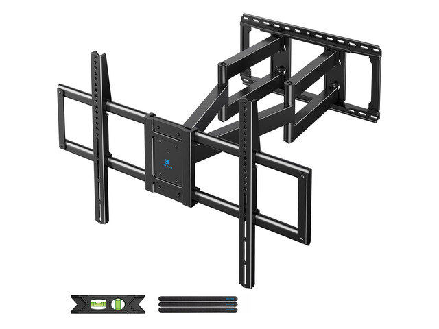 Full Motion TV Wall Mount Bracket for 85 86 90 98 100 120 inch TVs UL Listed Heavy Duty, Fit 60-120' TVs, Hold 220lbs, VESA900x600mm, Swivel...