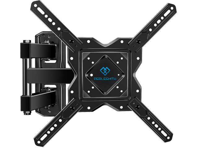 Full Motion TV Wall Mount Corner for 27-60 Inch TVs Single Stud TV Mount with Articulating Swivel Tilt - Wall Mount TV Bracket VESA 400x400mm up to...